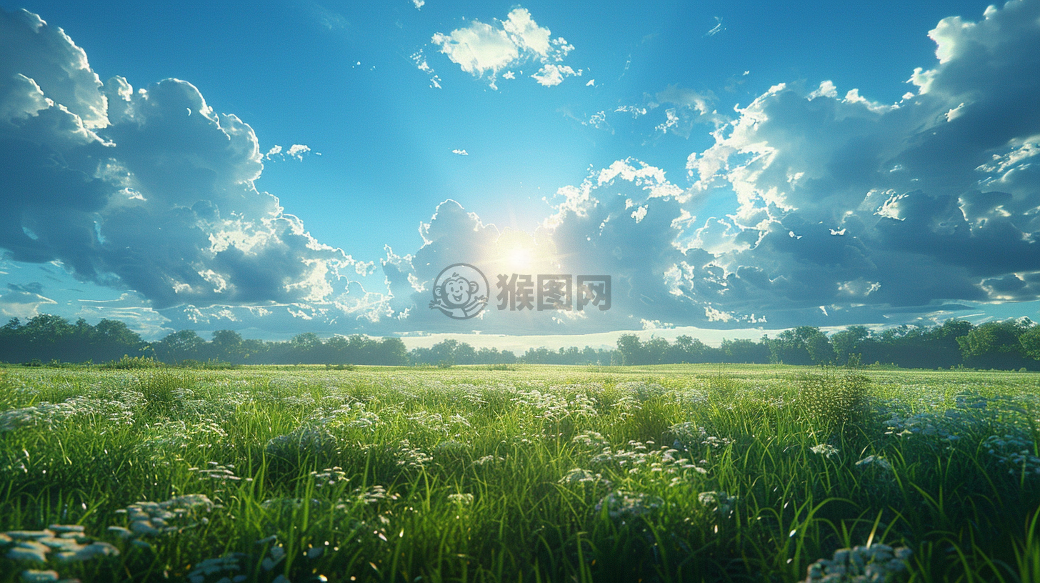 梦幻草原朝阳之绝美CG壁画，感受顶级大师之作！