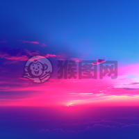 荧光粉蓝背景渐变，演绎梦幻之美