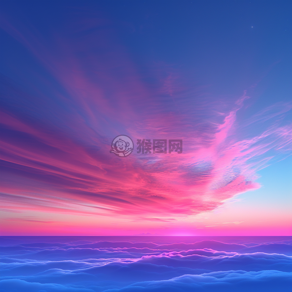 背景渐变从荧光粉到蓝色的美妙过渡粉色至蓝色渐变背景，创意十足