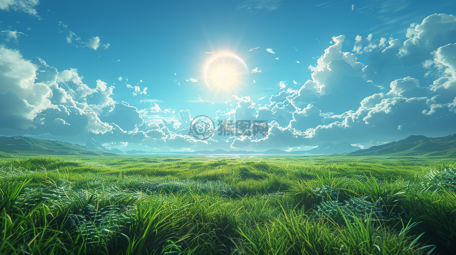 草原风光CG壁纸 