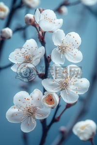淡蓝花语，暖爱包围