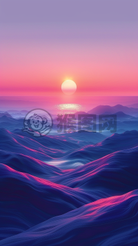 淡雅色彩，简约风格，紫色渐变背景下的柔和色调