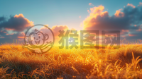 雄鹰翱翔在蔚蓝天空下的巨作