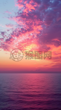 淡雅色彩，简约风格，紫色渐变背景下的有机形状