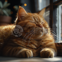 橙猫懒洋洋晒太阳