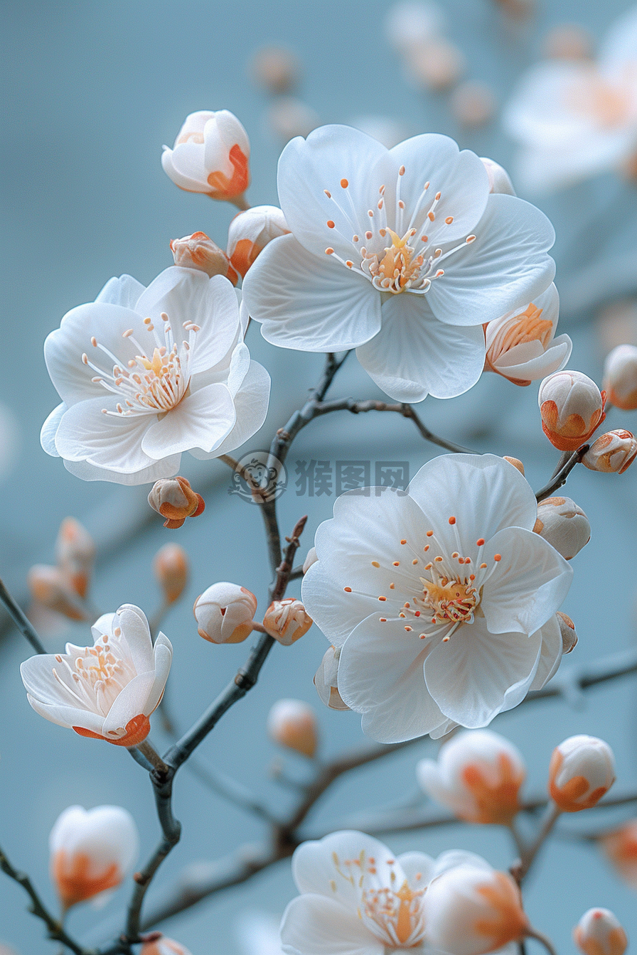 轻蓝樱花情 温软细致美