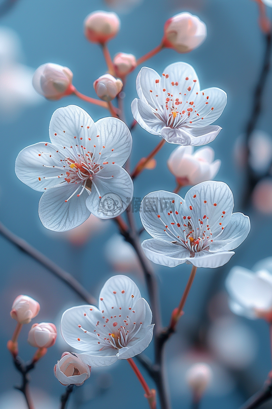 轻蓝花语，温情四溢