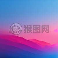 背景渐变从荧光粉到蓝色的美丽心情：粉色到蓝色的细腻过渡