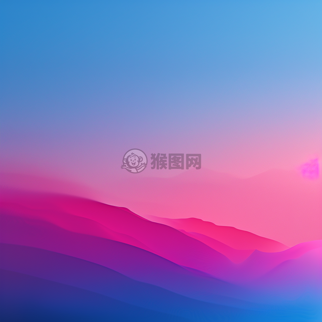 背景渐变从荧光粉到蓝色的美丽心情：粉色到蓝色的细腻过渡