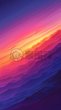 柔和淡彩色系简约风格插画设计