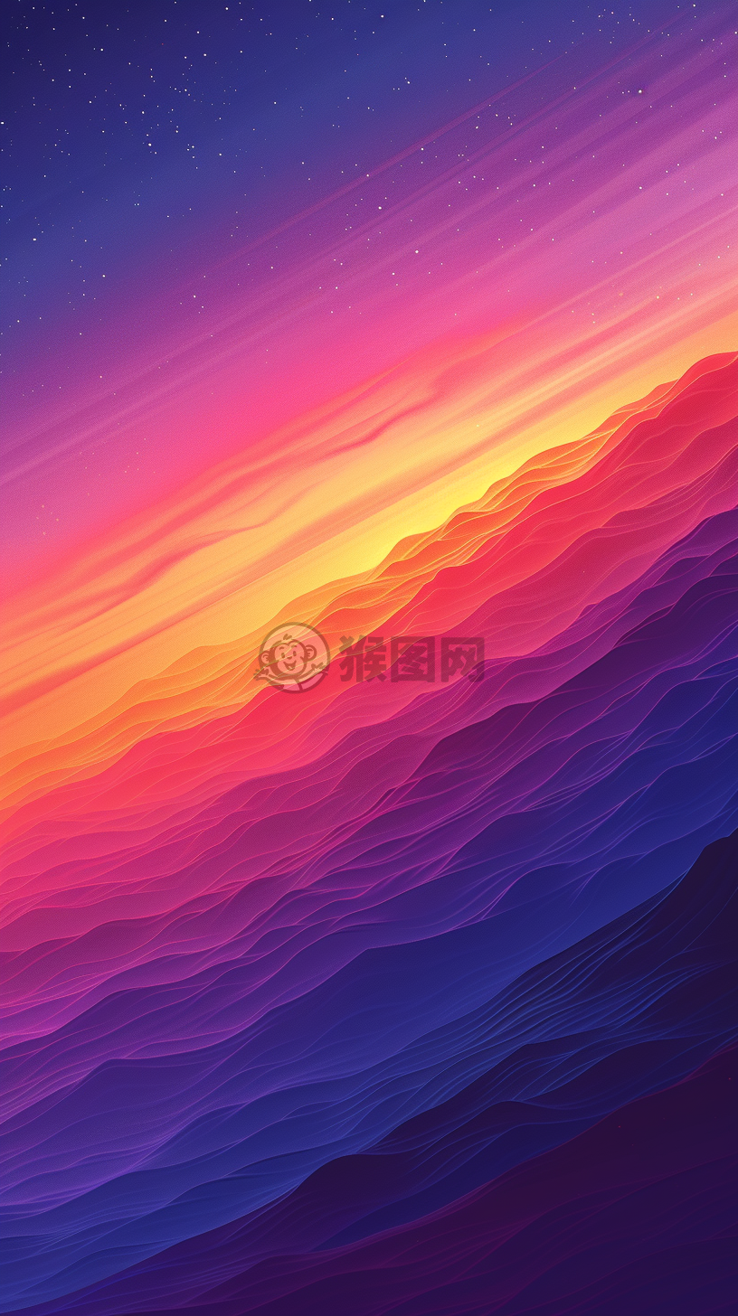 柔和淡彩色系简约风格插画设计