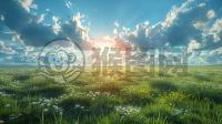 绝美草原晨曦，尽显精湛技艺