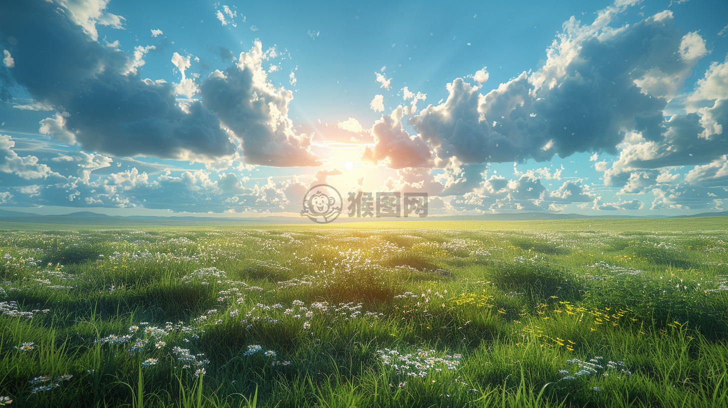 绝美草原晨曦，尽显精湛技艺
