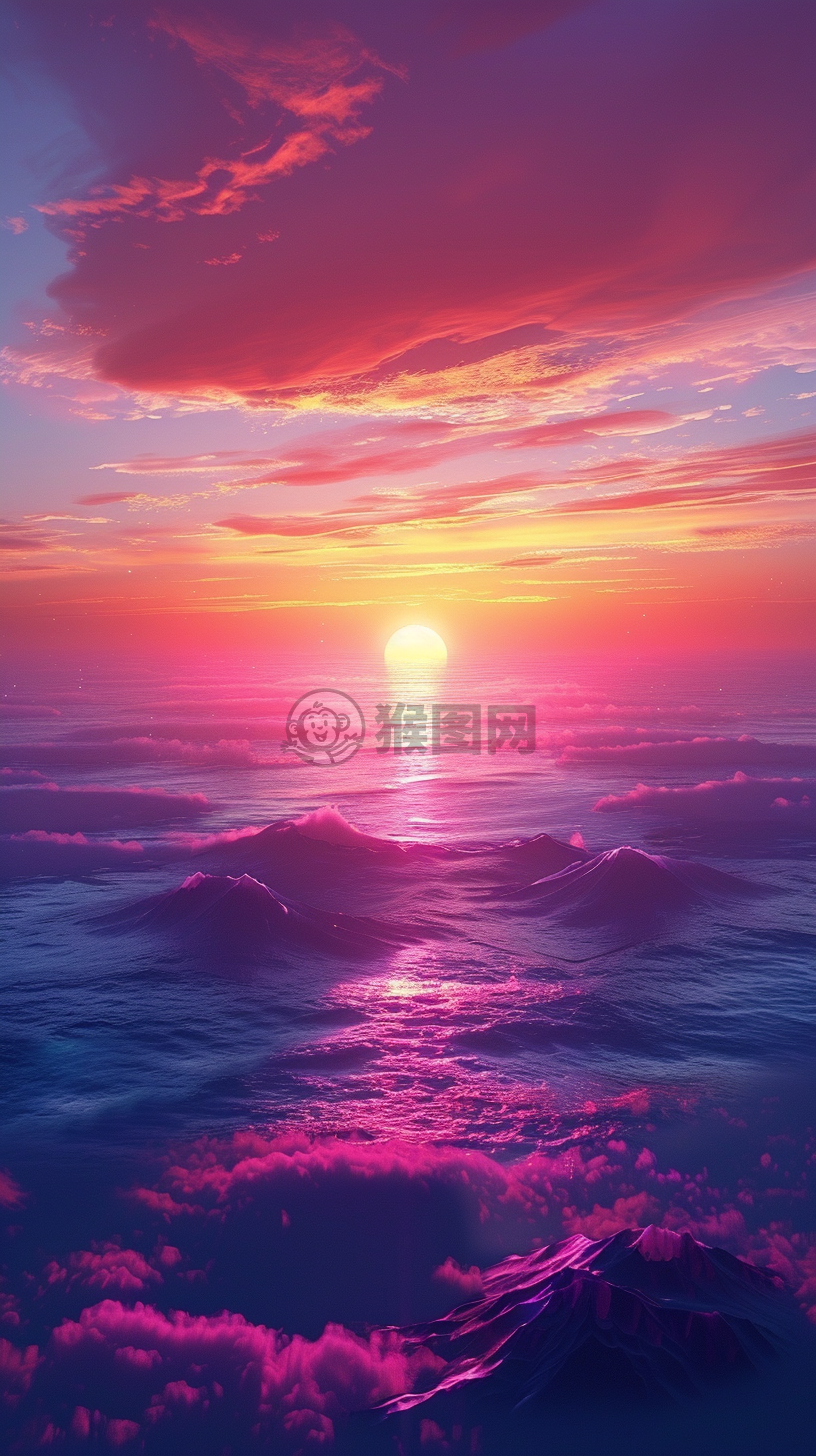梦幻色调艺术画作 