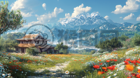 中国乡村美景，精致细节，展现高质量画卷