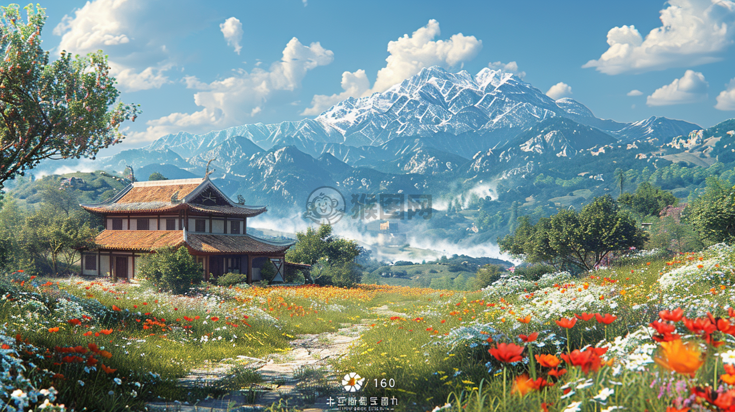 中国乡村美景，精致细节，展现高质量画卷