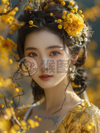 阳光下的中国美女