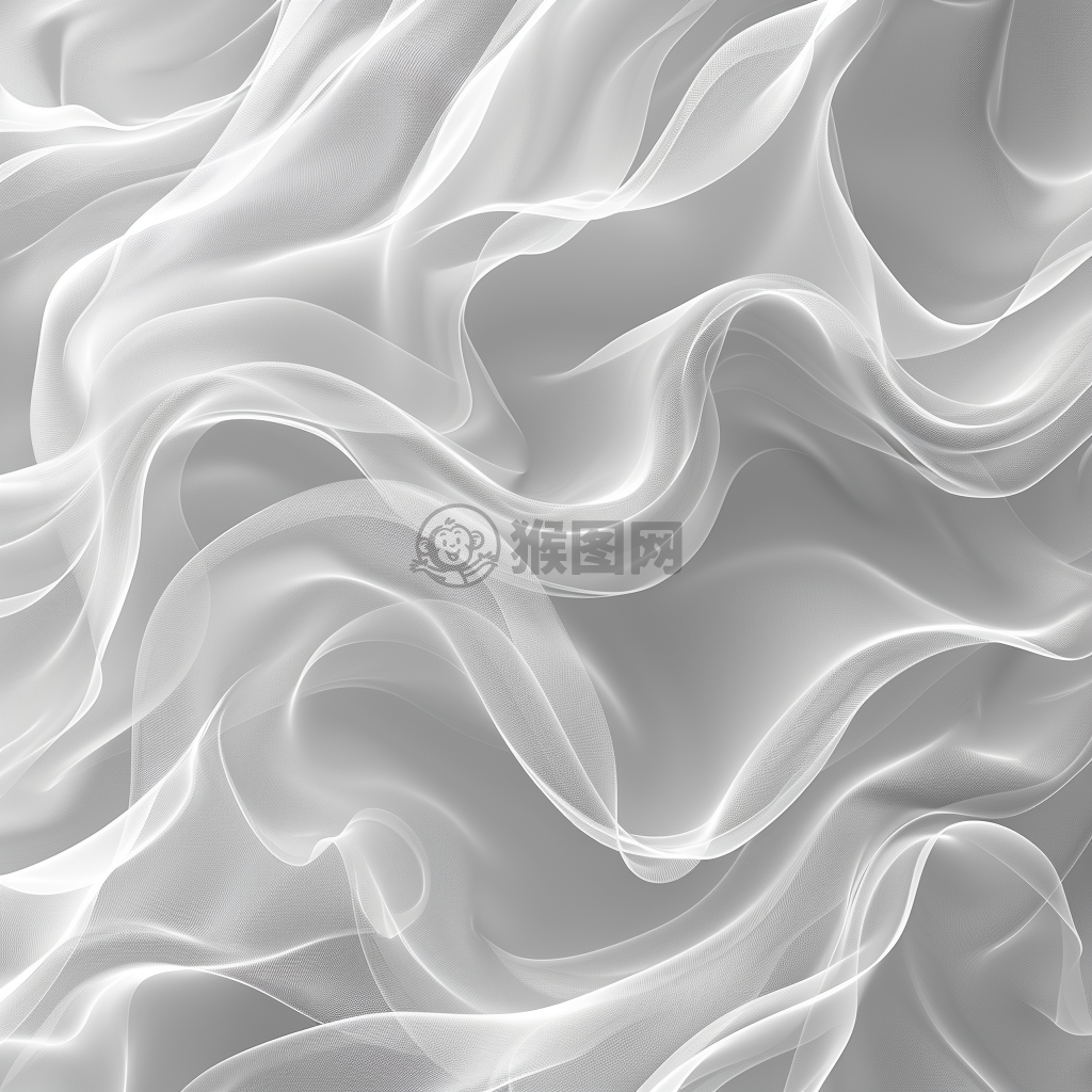 白色固体渐变背景下的深思
