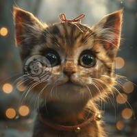 可爱猫咪CG壁纸高质量细腻 