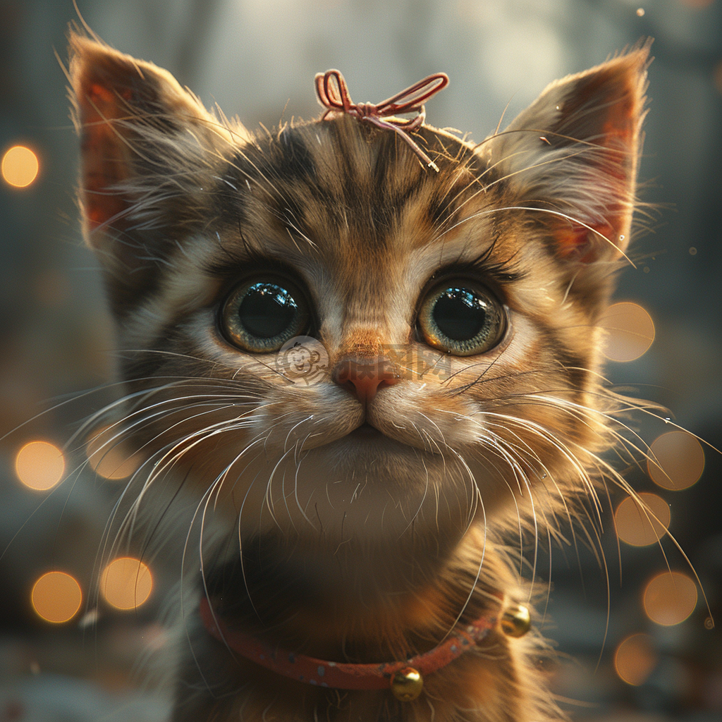 可爱猫咪CG壁纸高质量细腻 