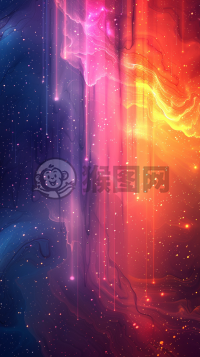 淡雅色彩下的简约艺术，紫色与桃粉色交织