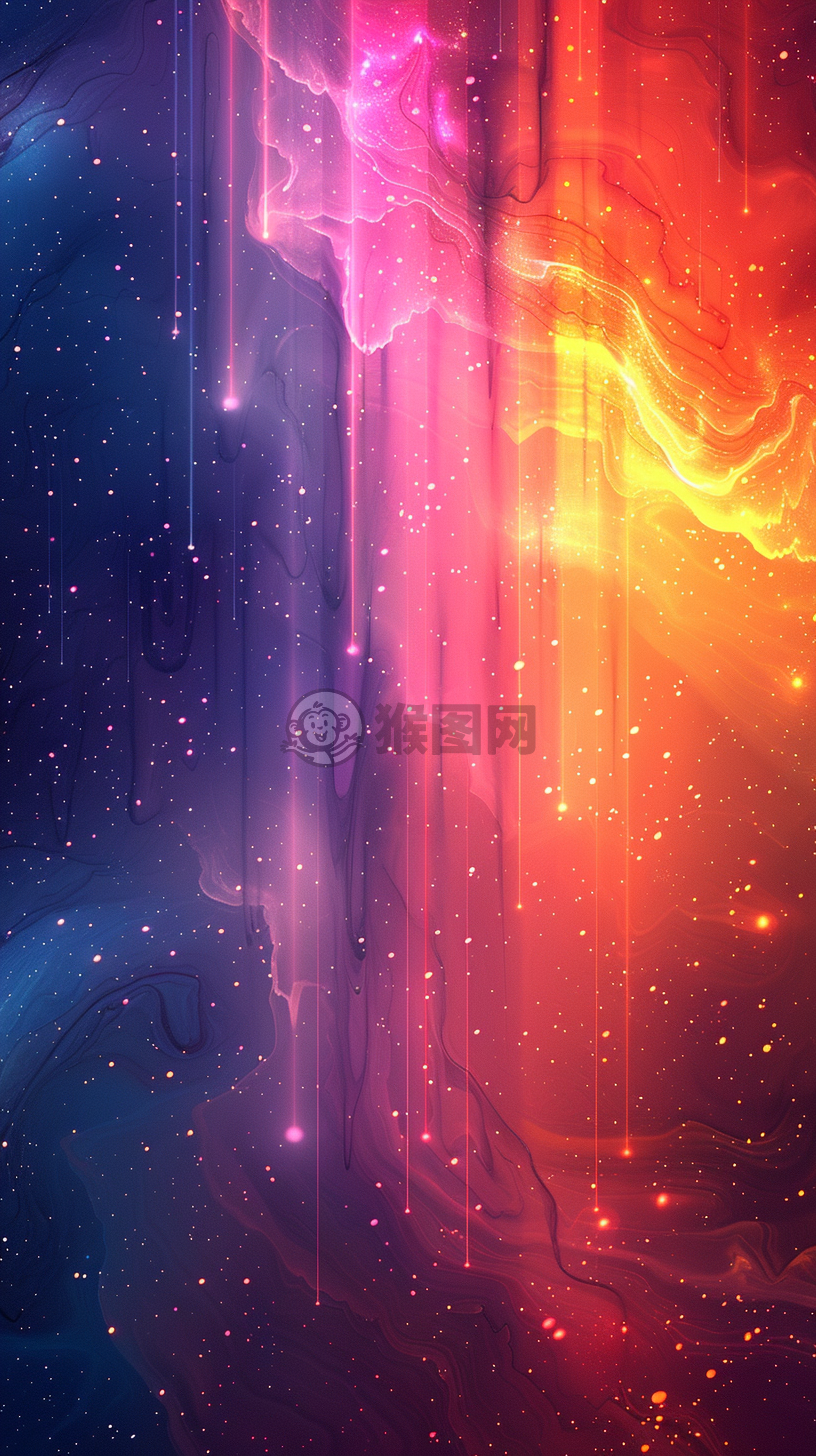 淡雅色彩下的简约艺术，紫色与桃粉色交织