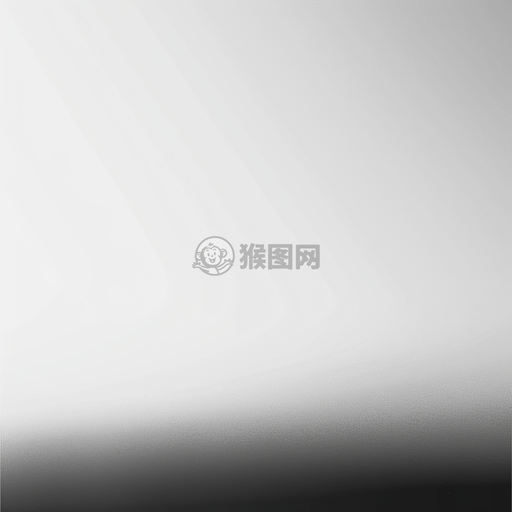 白色固体渐变背景下的深思
