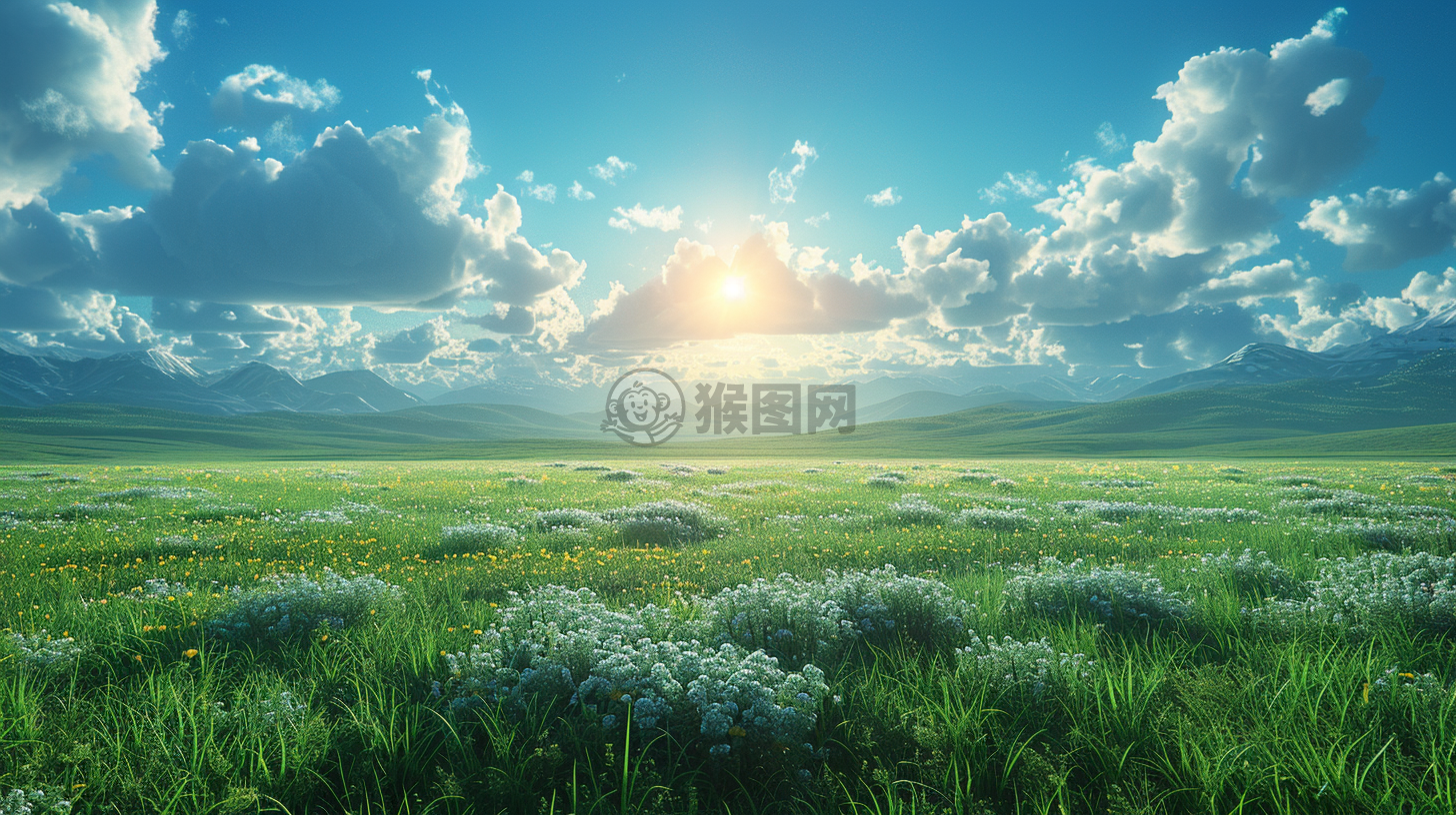 壮丽草原朝阳映画，细致品质美不胜收。