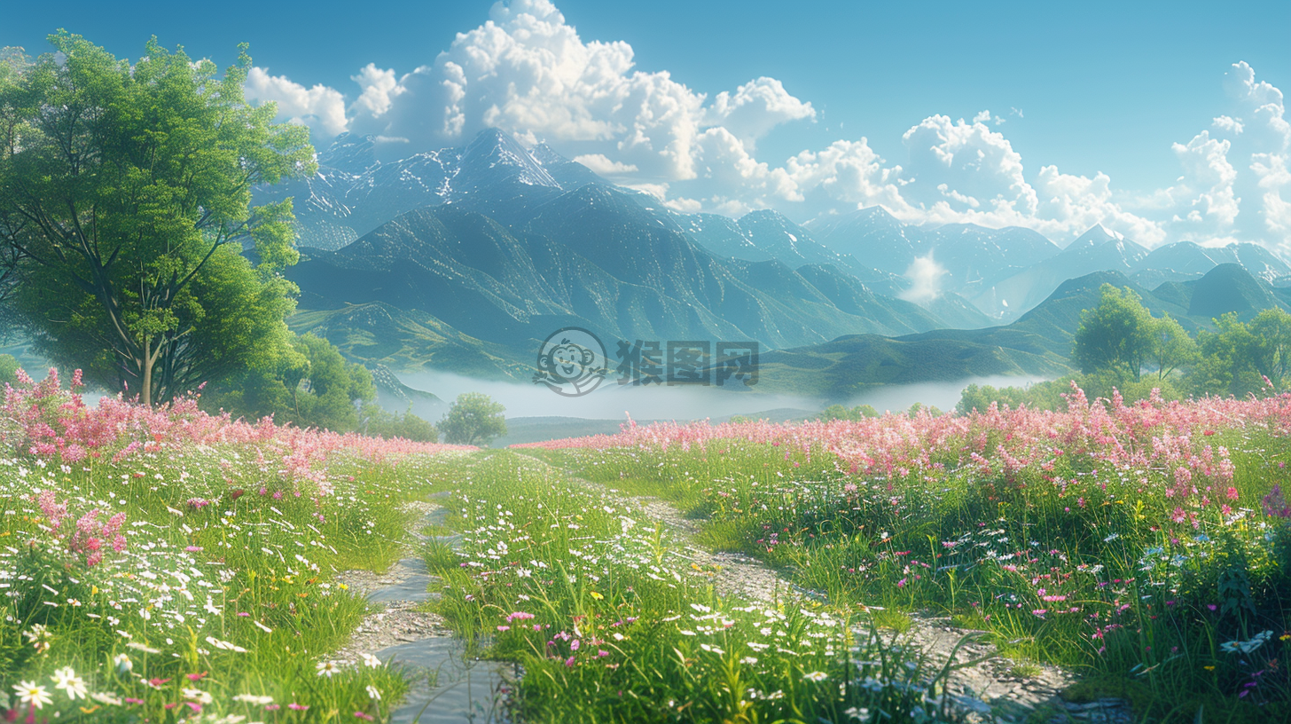 绚丽田园CG壁纸，精细画面极致逼真