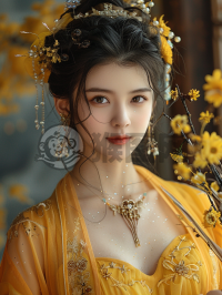 阳光下的中国美女