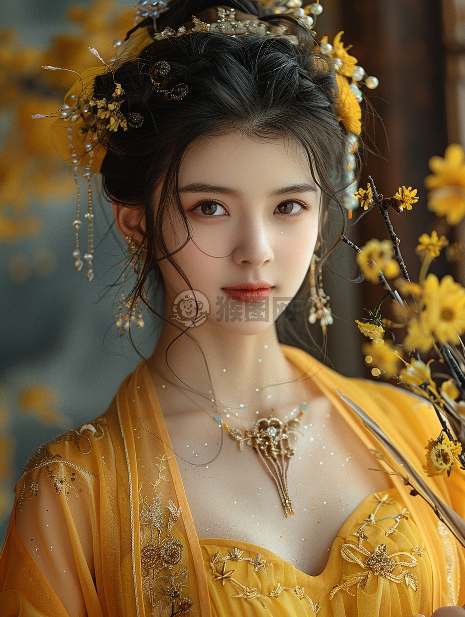 阳光下的中国美女