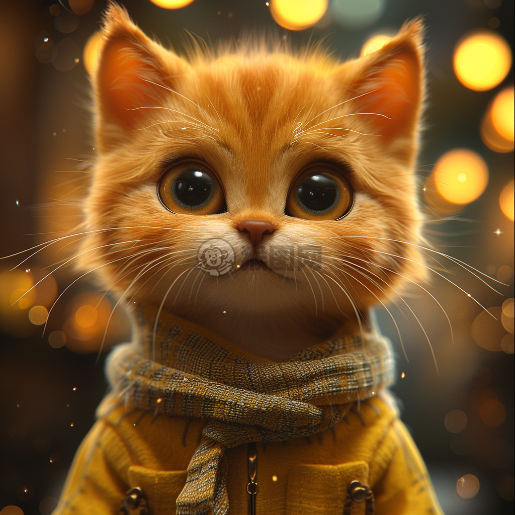 梦幻壁纸：猫咪高精度CG壁画