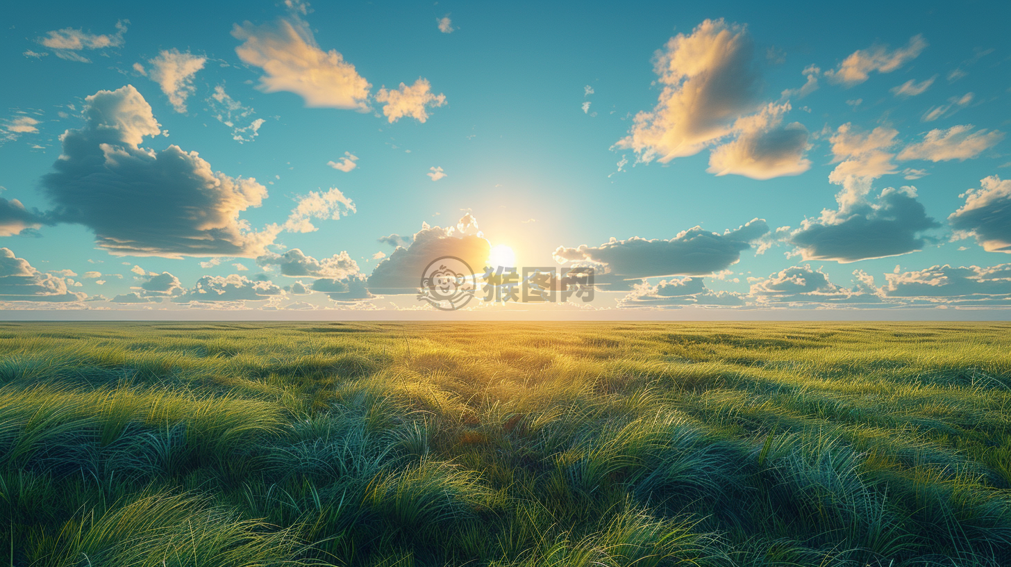 草原晨曦，画卷之美，品质卓越，极致细节。