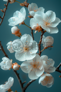 轻蓝花语，温情四溢