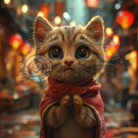 精美的CG Unity壁纸，展现可爱猫咪的高质感