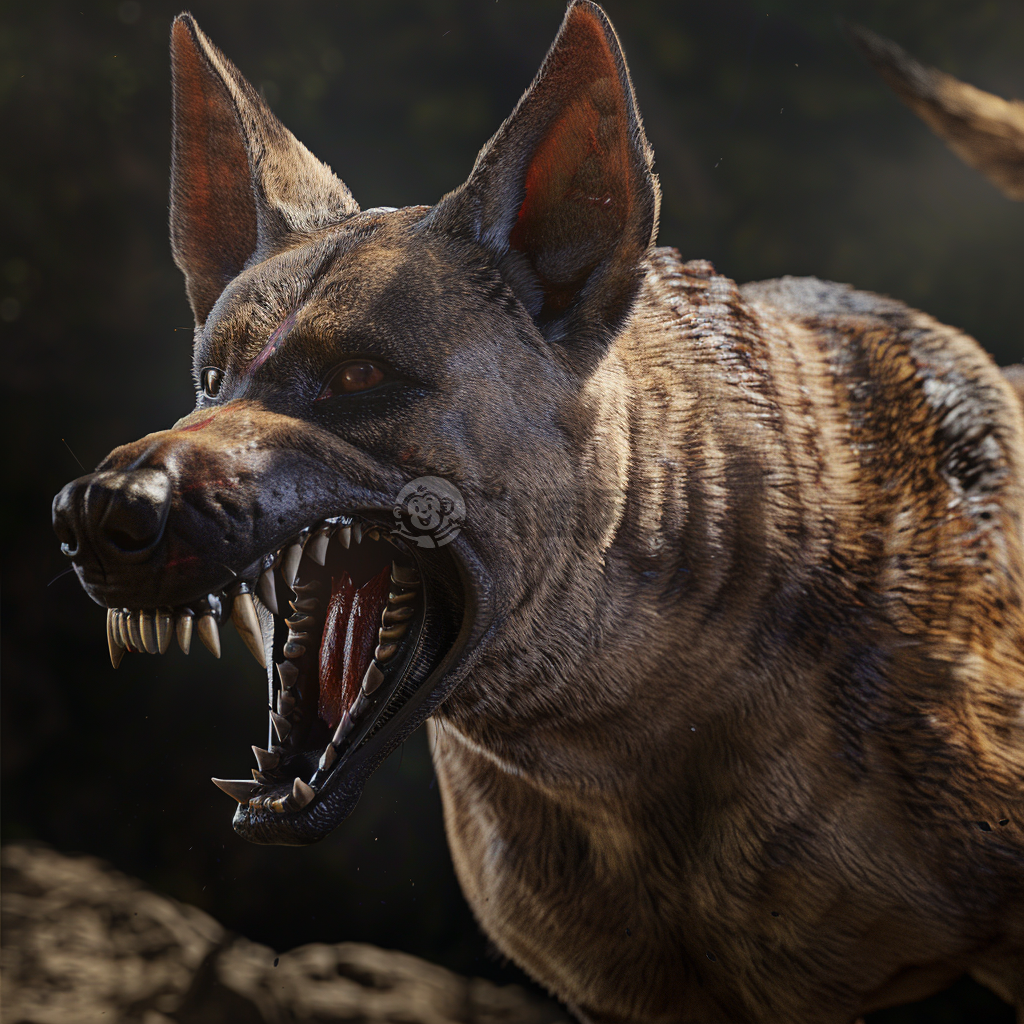 震撼CG壁纸：全身巨犬，细节入微