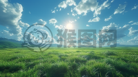 炫美画卷-广袤草原晨曦时刻 