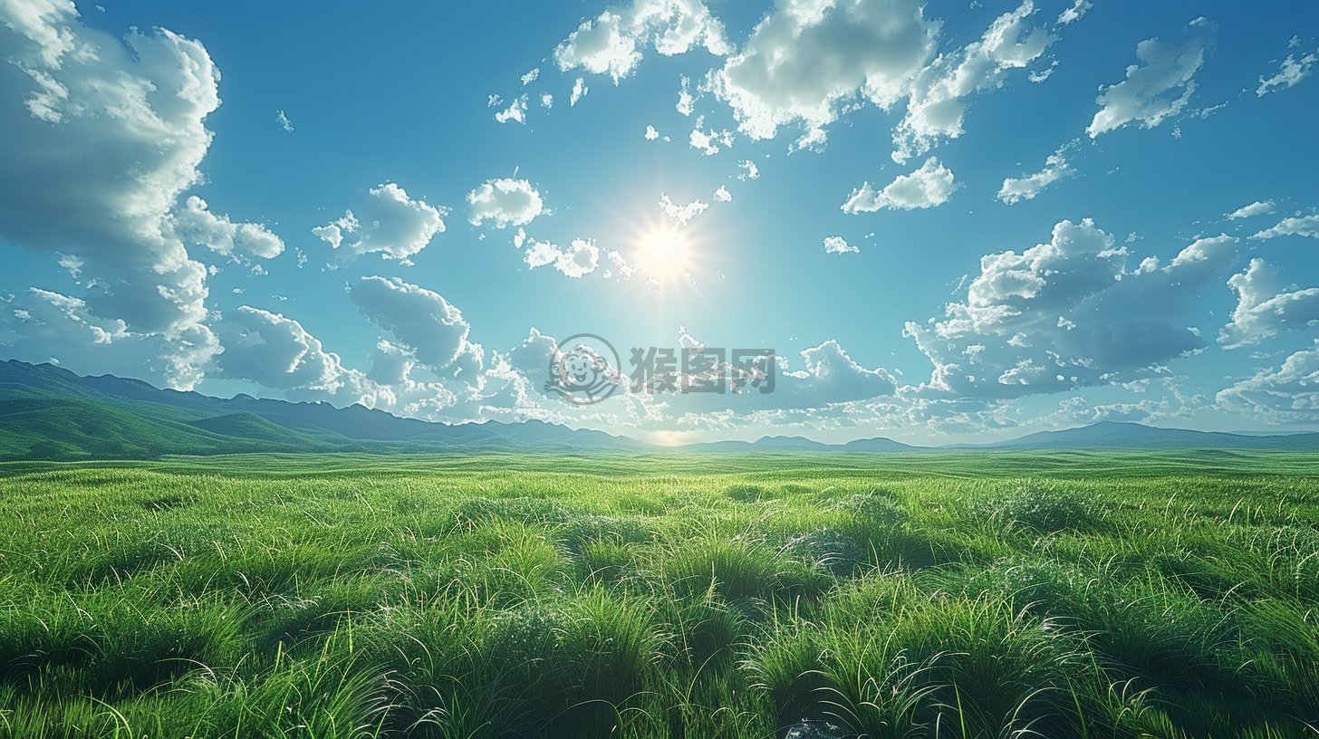 炫美画卷-广袤草原晨曦时刻 