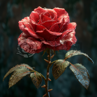 高质量8K CG渲染玫瑰壁纸