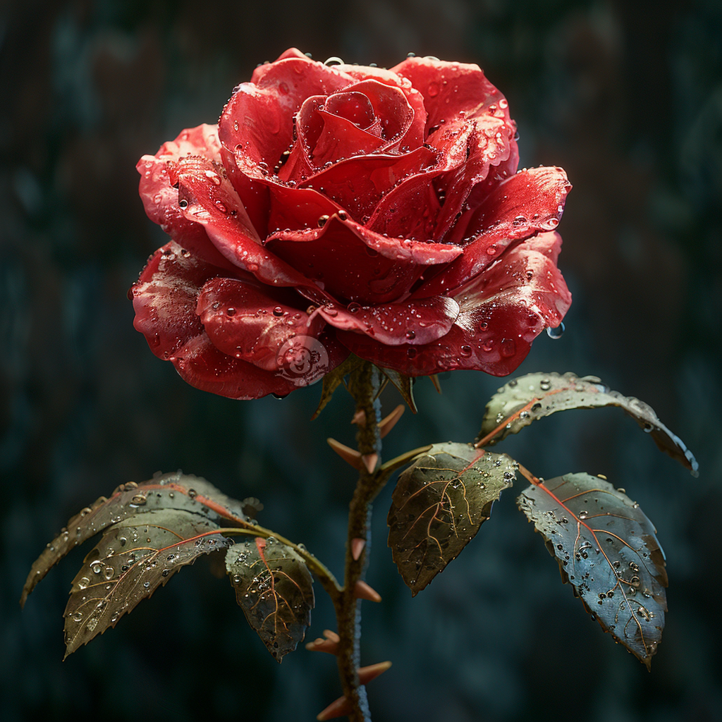 高质量8K CG渲染玫瑰壁纸