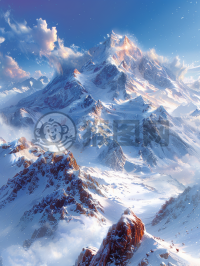 雪山晨曦