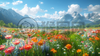 草原之花绽放 细腻质感，Unity 8K壁纸展现绝美景色