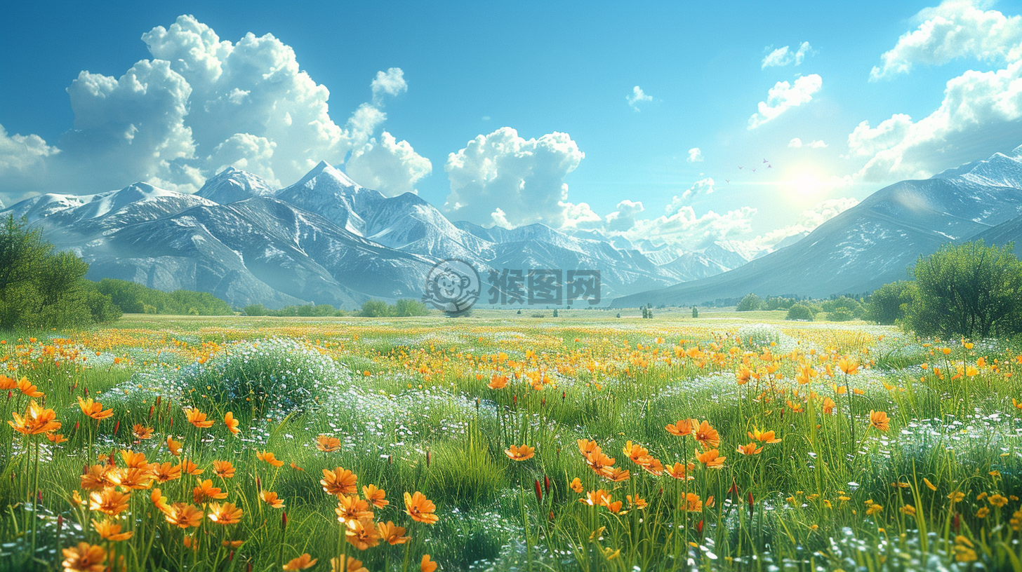 草原晨曦，绝美画卷，CG精品，质量卓越。