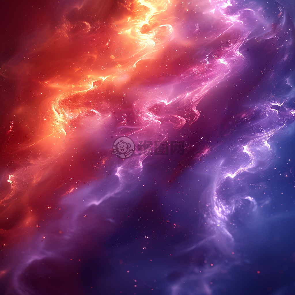 双色渐变梦幻色彩 深度与模糊纹理