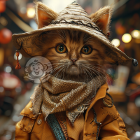 夏日城市街头猫步壁纸