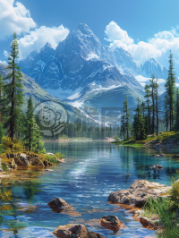雄奇山水，瑰丽壁纸，CG Unity 8K惊艳体验