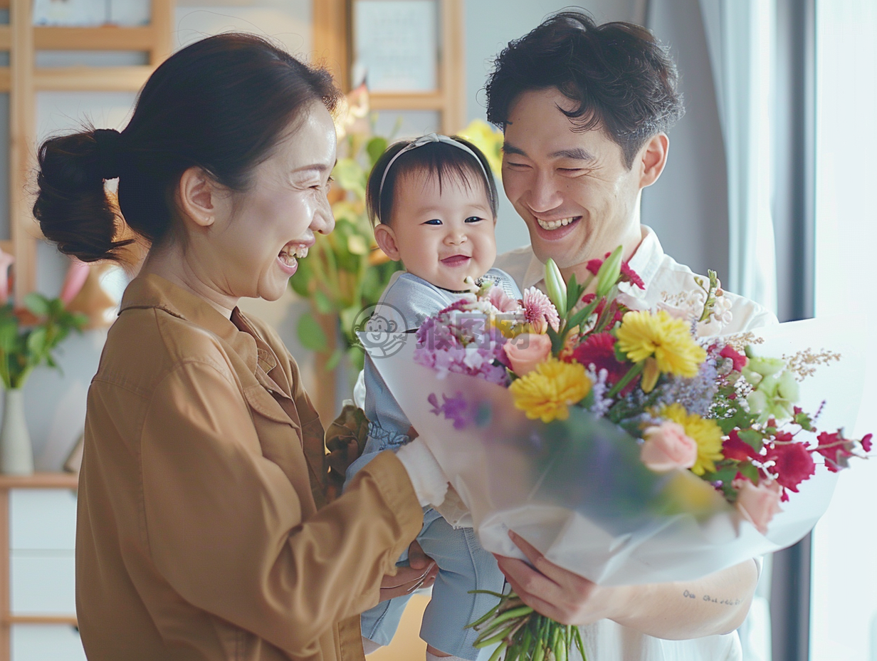 亚洲年轻夫妇温馨时光