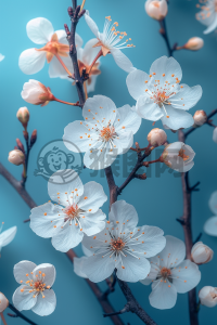 轻蓝花语，温情四溢