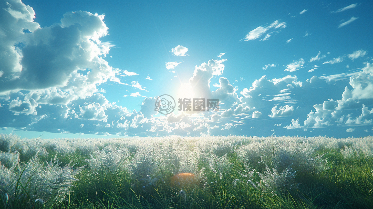 炫美画卷-广袤草原晨曦时刻 