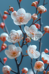 温馨淡雅樱花卡